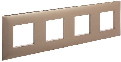 Рамка универсальная DKC Avanti 4-м. кремовый жемчуг картинка